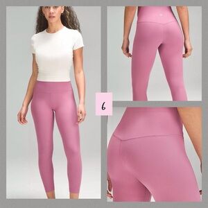 Lululemon Align Ribbed HR 25” Leggings Color: Velvet Dust - Size 6 NWT